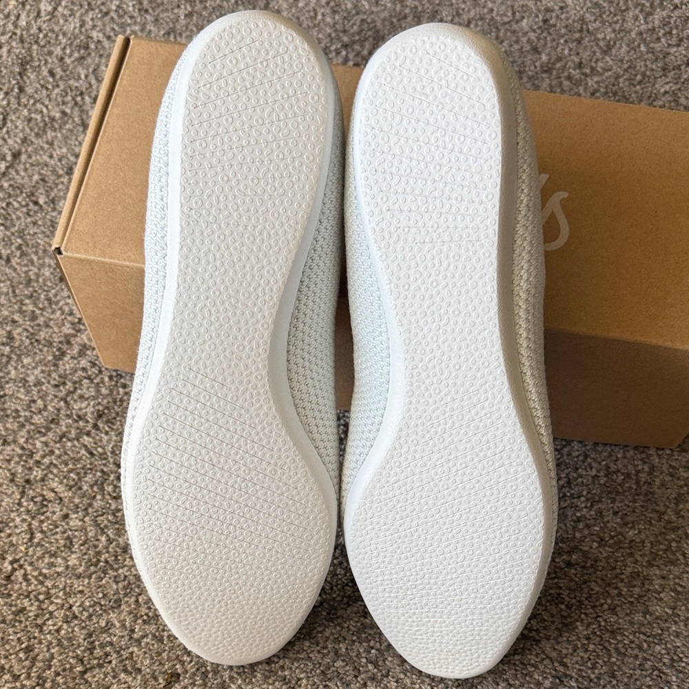 Allbirds Women's Tree Breezer Blizzard White Flats Size 10.5 - Picture 3 of 5
